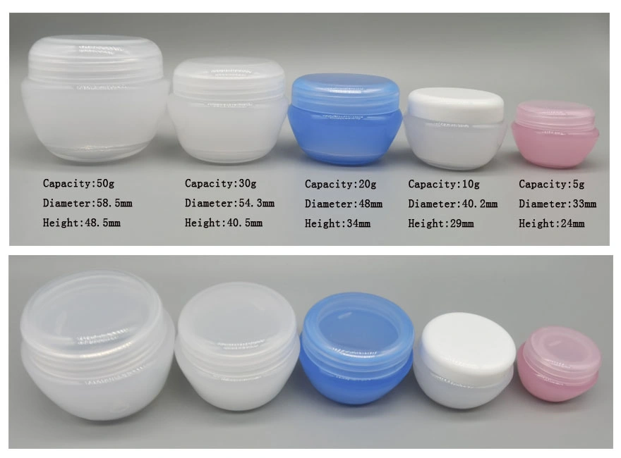 PP Mushroom Plastic Eye Cream Jar 10g Cosmetic Packaging Jar