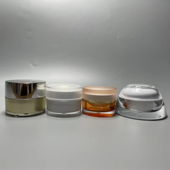 5g 10g 20g 50g 100g Plastique PS Acrylique Luxe Cosmétiques Crème Jar Sets