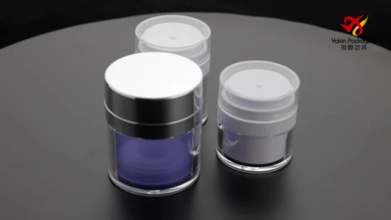 50g, 30g, 15g Round Refiller Airless Bottle Bouteille en plastique cosmétique acrylique